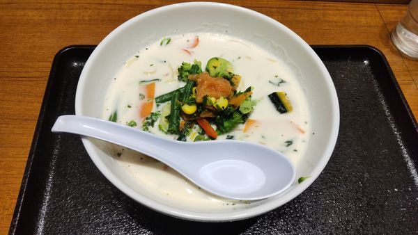 「春野菜のクリームちゃんぽん 明太子添え」@長崎ちゃんぽん リンガーハット 川越U_PLACE店の写真