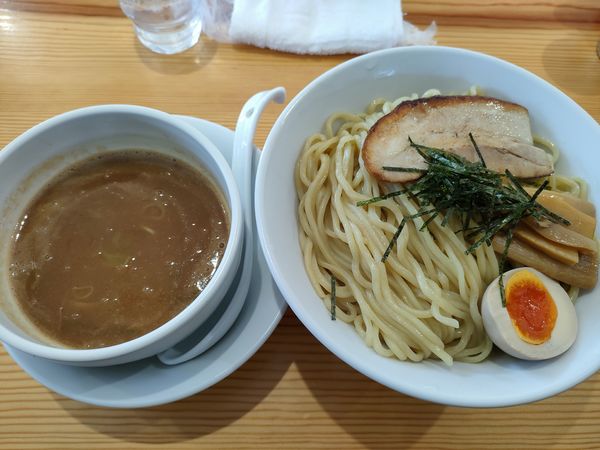 「醤油つけ麺　大盛り」@よなやの写真