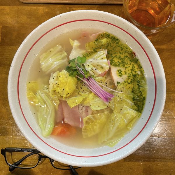 「春キャベツのペペロンチーノ」@麺屋 ぬまたの写真