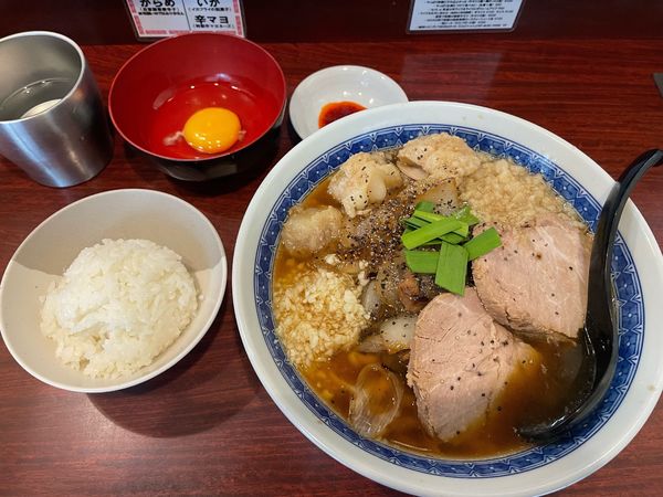 「特製スタミナセット」@中華そば たた味の写真