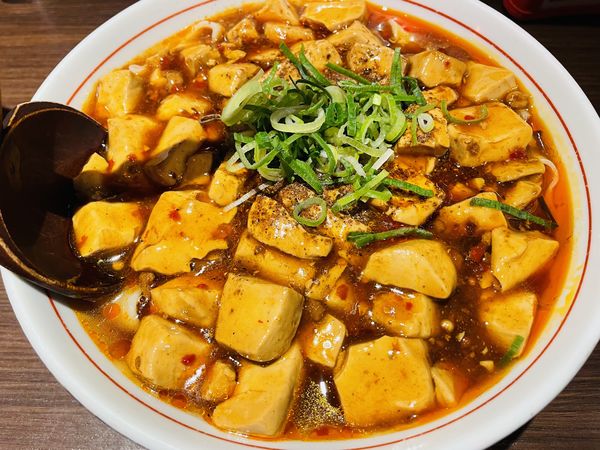 「芙蓉麻婆麺(手作り太麺) 980円、替え玉 200円」@芙蓉麻婆麺の写真