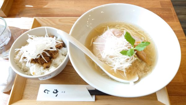 「汐ら～麺 980円 + 甘だれねぎチャー丼 300円」@麺屋 かじの写真