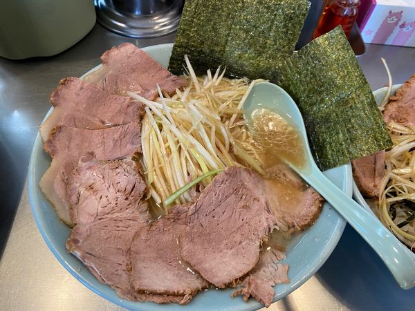 「ネギチャーシューメン　カタコイオオ」@ラーメンショップ 椿 玉造店の写真