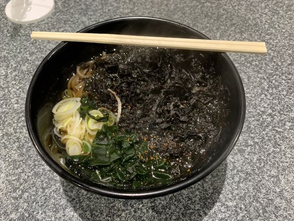 「のりそば 520円」@立ち食いそば そば処 湯沢庵の写真