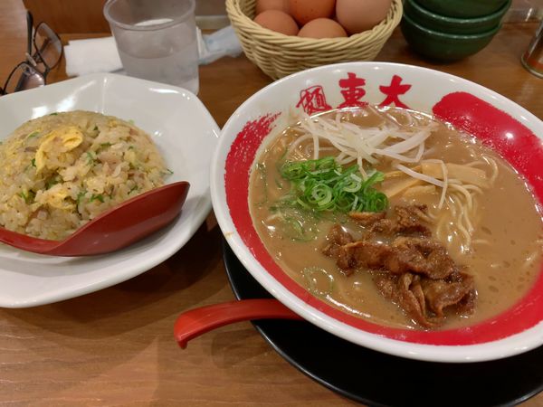 「徳島ラーメン（ランチセット）」@ラーメン東大 京都店の写真
