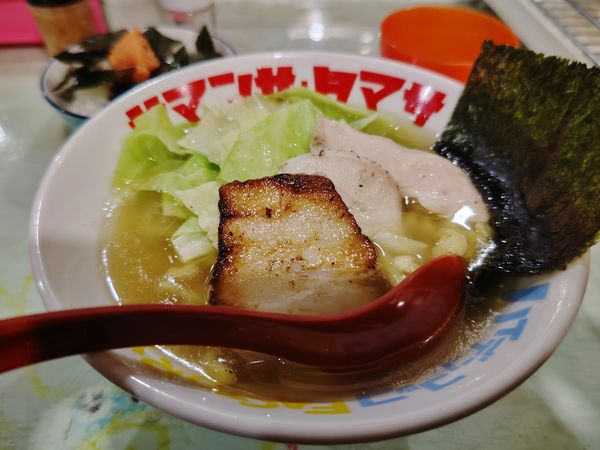 「朝ラー太麺６００円＆ノリ明太１５０円」@ハイデン.コッコFACTORYサマンサ・タマサの写真