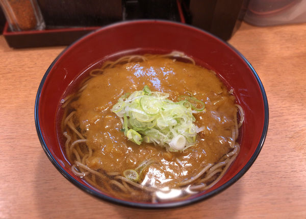 「カレー南蛮そば(520円)」@越後そば 立石店の写真