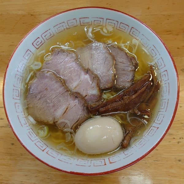 「中華そば（中）チャーシュー、玉子トッピング」@中華そば さとうの写真