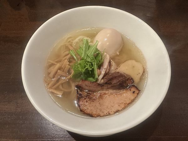 「塩そば煮卵880円」@麺や風虎の写真