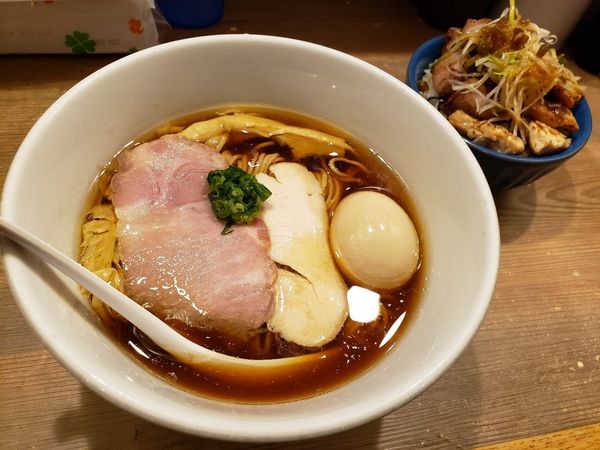 「味玉中華そば　平日どんぶりセット」@中華そば TORICOの写真