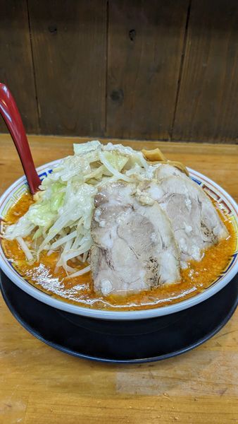 「もやしラーメン中盛 山椒味噌」@麺屋 登夢道 茅ヶ崎本店の写真