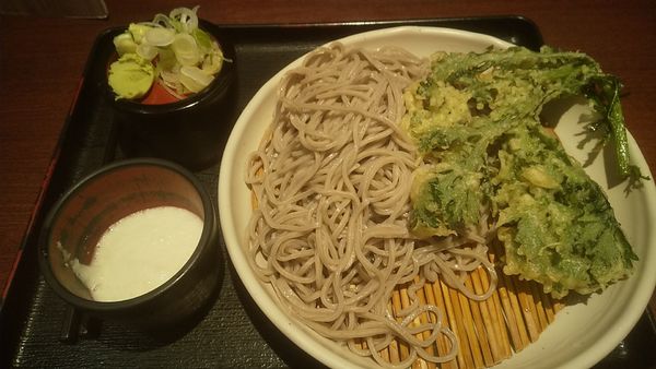 「春菊天そば(¥520)」@越後そば 東京店の写真