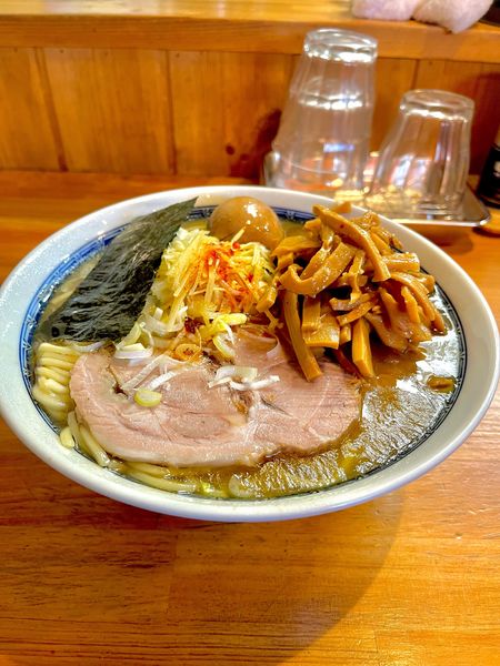 「塩味玉ラーメン【TP】メンマ」@自家製中華そば としおかの写真