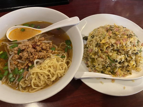 「台湾ラーメン+高菜炒飯 850」@台湾料理 福亭 御殿場店の写真