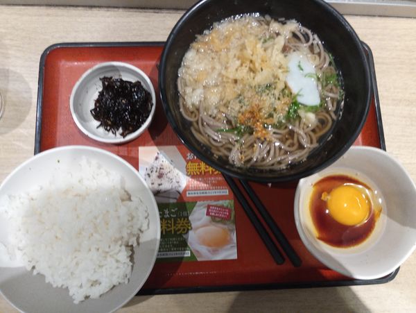 「朝定食そば360円」@麺家 天王寺店の写真