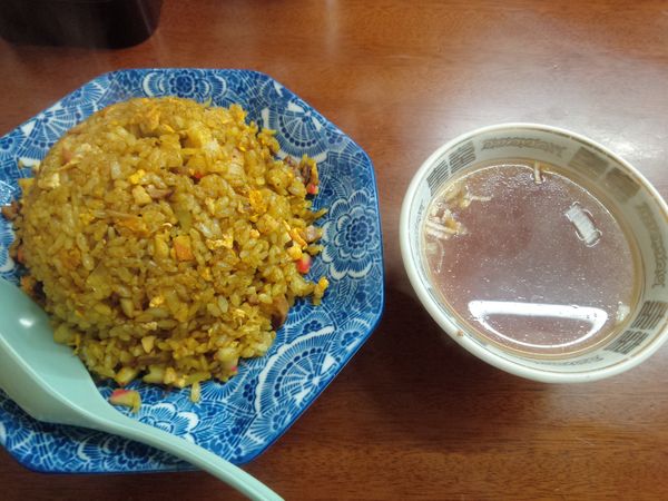 「カレーチャーハン　５００円」@ますやの写真