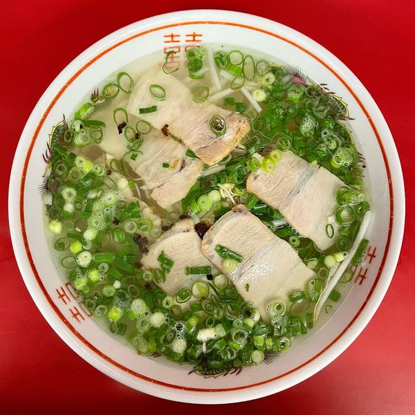 「ラーメン 中（600円）チャーシュー（100円）ねぎ（50円）」@のり一ラーメンの写真
