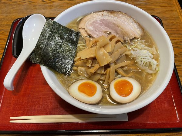 「中華麺 1玉 ＋ メンマ ＋ 味玉」@めん 和正の写真