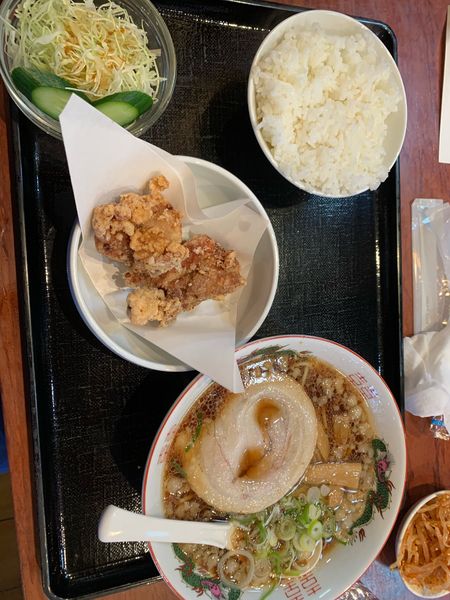 「尾道ラーメン昼定食　800円」@味の蔵 府中店の写真