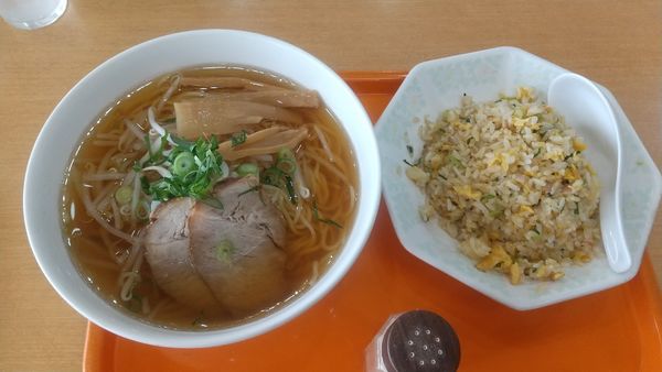 「ラーメン・焼飯セット730円」@南海飯店 鳥取店の写真