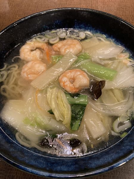 「海老と野菜の餡掛け麺」@麺菜家 北斗 青山店の写真