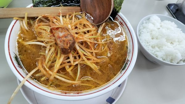 「辛ネギラーメン」@ラーメンショップ 希望ヶ丘店の写真
