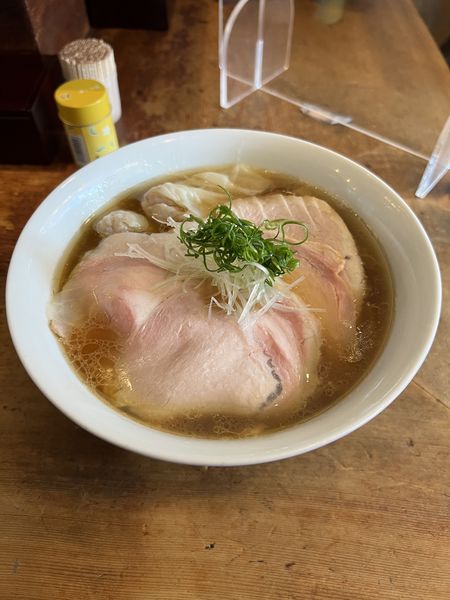 「特製中華そば　麺大盛り」@中華そば しば田の写真