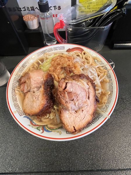 「ラーメン250g 野菜アブラ少なめ　850円」@ラーメン伝次平 前橋店の写真