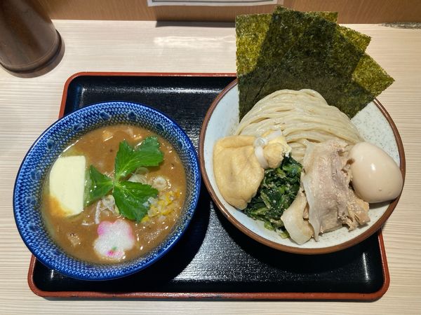 「柚子味噌つけ麺」@らー麺土俵 鶴嶺峰の写真