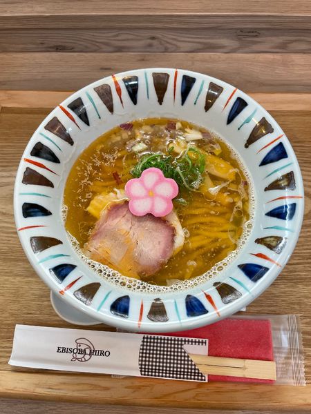 「淡麗えびそば　汐(900円)」@えびそば 緋彩の写真