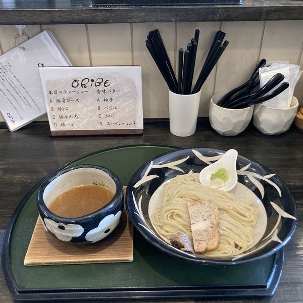 「【限定】鶏と水  つけ麺(醤油)」@ORIBEの写真