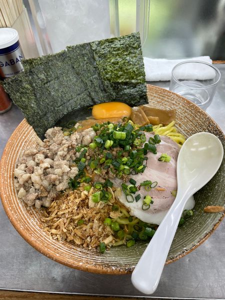 「濃厚鮟肝まぜそば大盛り」@覆麺 智の写真