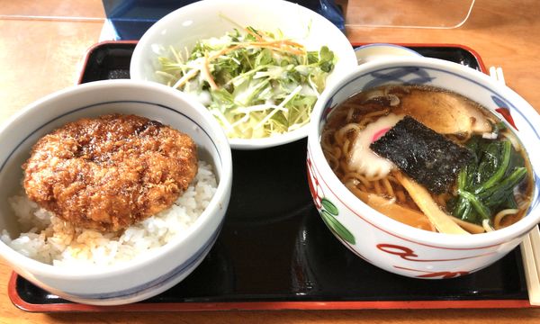 「ラーメンセット」@柏屋食堂の写真