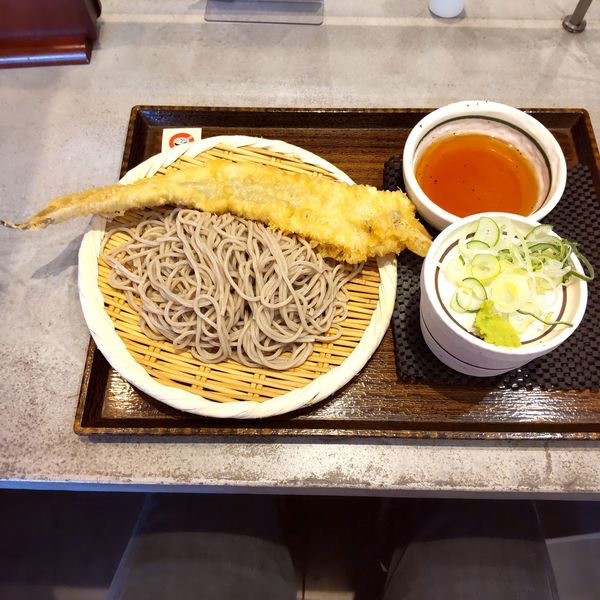 「あなご一本天もり（￥620）」@しぶそば 池上店の写真