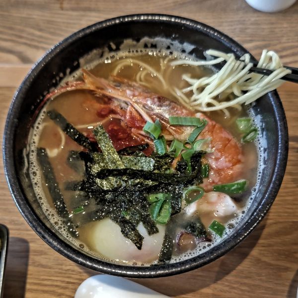 「ブイヤベースラーメン(1100円)＋ご飯(200円)」@HAMAKAZE Cafeの写真