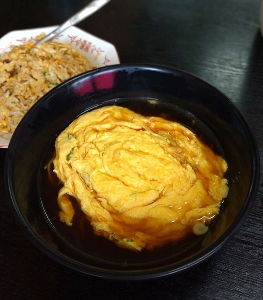 「天津麺＋ニンニクチャーハン 780円のセット」@台湾料理 新栄の写真