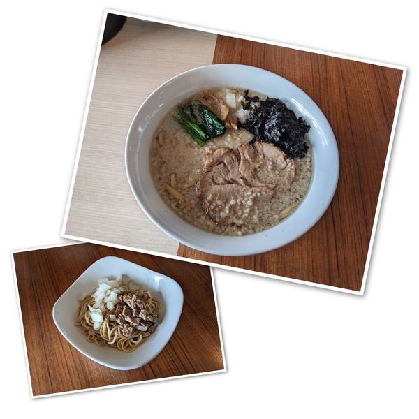 「燕三条中華そば（大脂）＋和えそば」@中華そば GO.TO.KU ～義～の写真