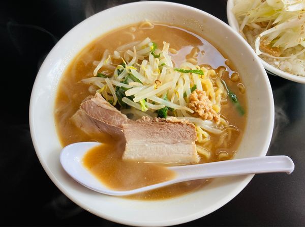 「会津味噌ラーメン＋ミニネギ豚丼」@東洋軒ラーメン部の写真