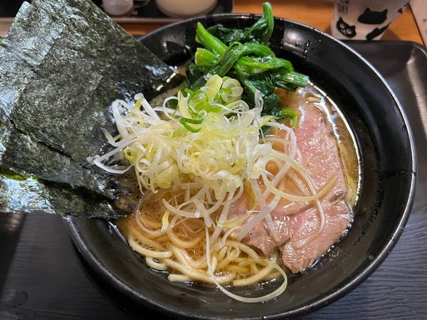 「醤油豚骨」@横浜家系ラーメン 喬の写真