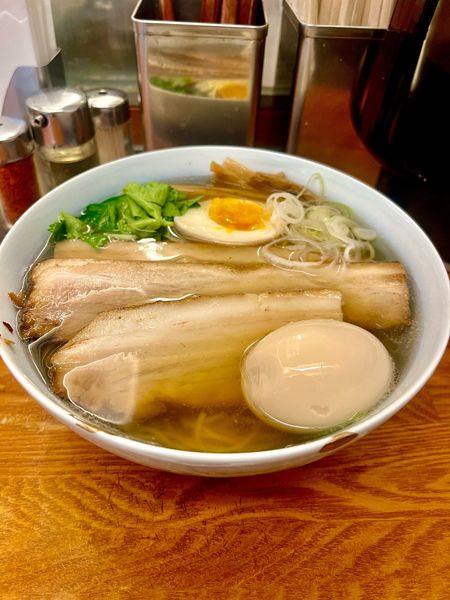 「焼豚柳麺【TP】味玉」@麺屋ひょっとこの写真
