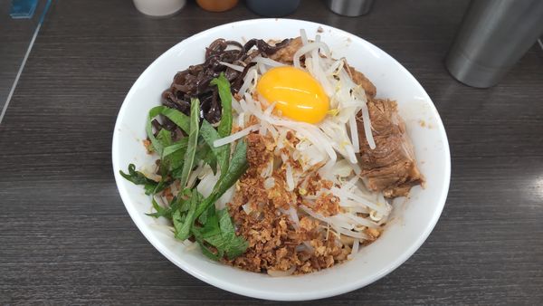 「汁なし・梅味」@ラーメン二郎 川越店の写真