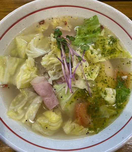 「【限定】春キャベツのペペロンチーノ　９８０円」@麺屋 ぬまたの写真