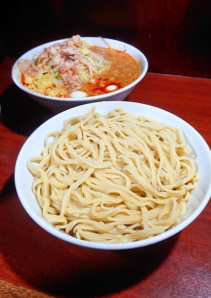 「つけ麺 ショウガ うずら」@D麺の写真