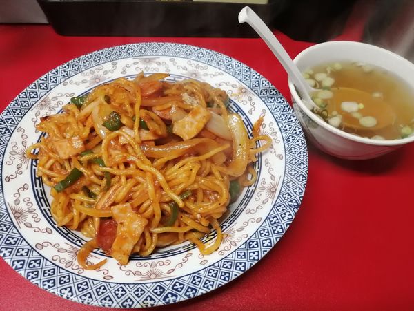 「日替わりメニュー　ナポリタン麺　　900円」@あ麺んぼの写真