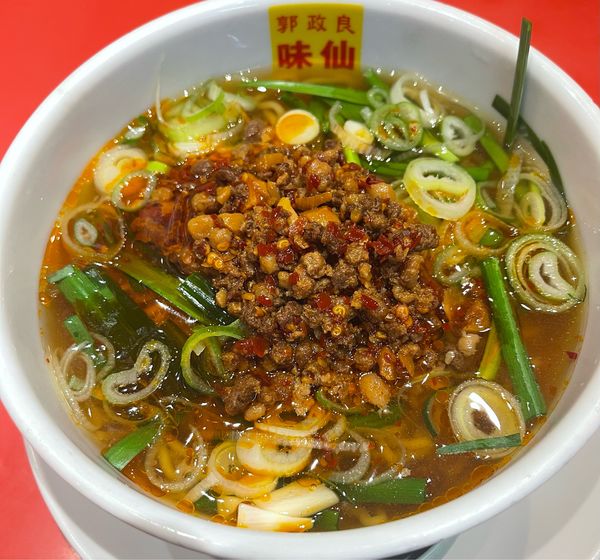 「台湾ラーメンランチセット大盛」@郭 政良 味仙 東京ニュー新橋ビル店の写真