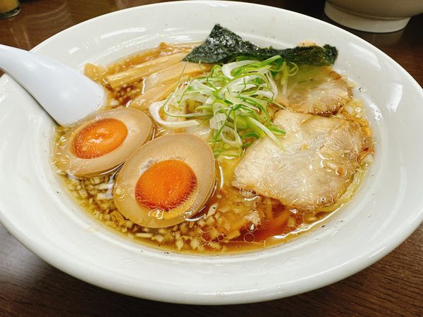 「デラックス煮玉子チャーシューめん」@ラーメン道 房州 木更津店の写真