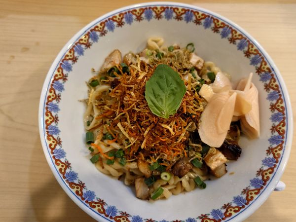 「まぜそば(流星群)900円」@中華そば すばる食堂の写真