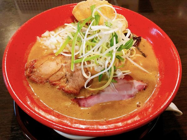 「逆エビがたMen 合わせ白湯スープ（1000円）」@らー麺 藤原家の写真