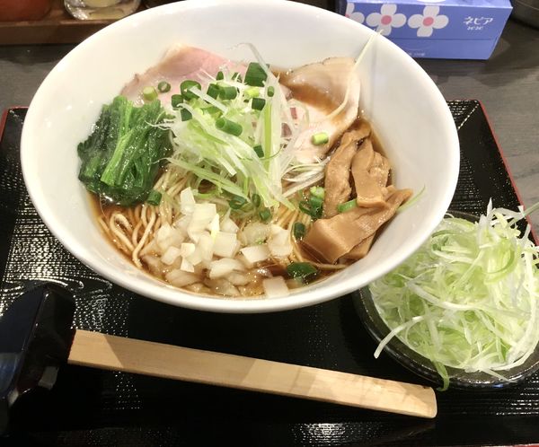 「つくば鶏のとりそば＋ネギ(1,000￥)」@つけそば九六 龍ケ崎店の写真