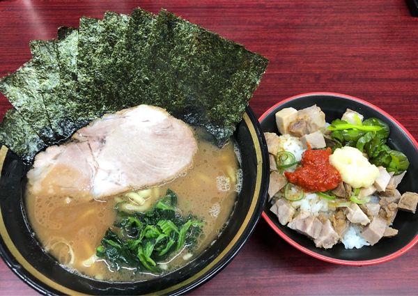 「ラーメン＋海苔＋まかない飯(フォロワー限定)」@麺家 紫極 大泉学園店の写真